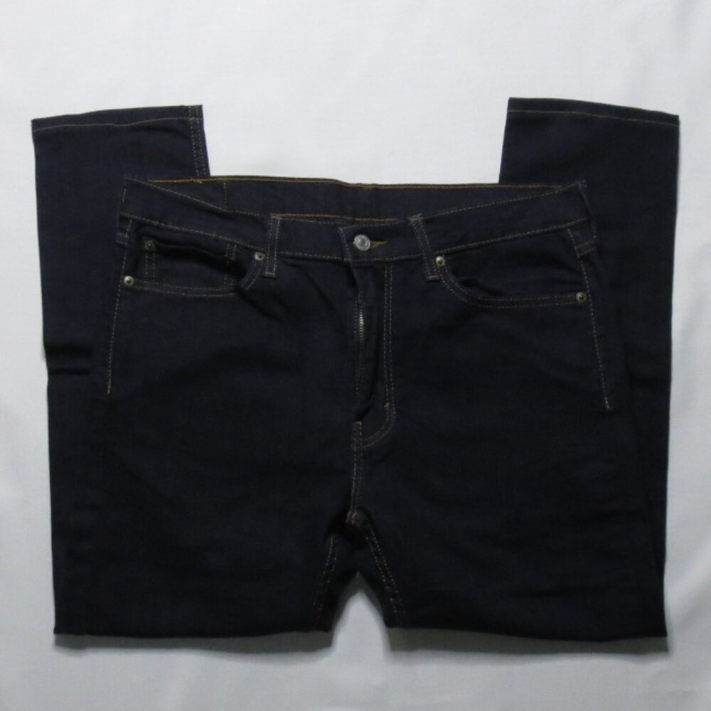 LEVI’S mens PANTS denim DARK BLUE jeans 510 skinny SIZE 36x26